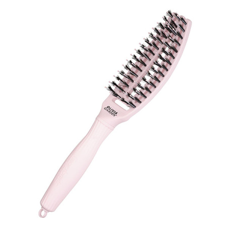Olivia Garden Щетка для волос Fingerbrush Care Iconic Boar&Nylon Pastel Pink S