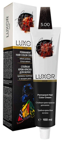 МП LUXOR Professional Стойкая крем-краска 5.00 св. коричневый натур. интенсивный, 100 мл