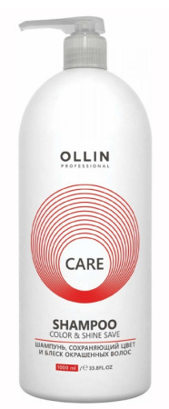 МП Ollin Шампунь сохр.цвет и блеск окраш.волос Care 1000 мл