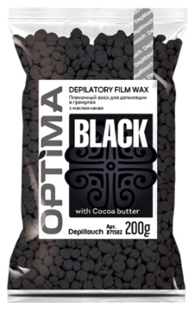 Воск пленочный для депиляции Depiltouch Optima "Black", 200 г