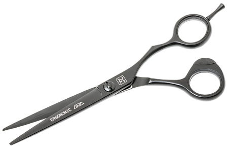Katachi Ножницы для стрижки прямые Black Ergonomic 6.5"