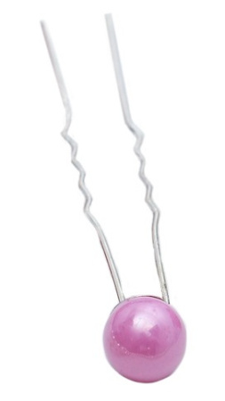 Шпилька для волос "Шарик" 1*6 см, перламутр, микс