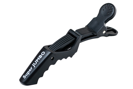 Зажимы пластиковые усиленные JUMBO 4 шт, черные