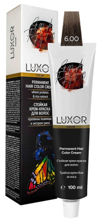 МП LUXOR Professional Стойкая крем-краска 6.00 темный блондин натур. интенсивный, 100 мл