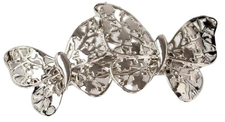 Заколка-автомат для волос "Либерти", бабочки ажурные, 9 см 