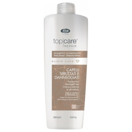 Шампунь-эликсир для восстанов. и придания сияющего блеска Lisap Milano Top Care Elixir Care, 1000 мл