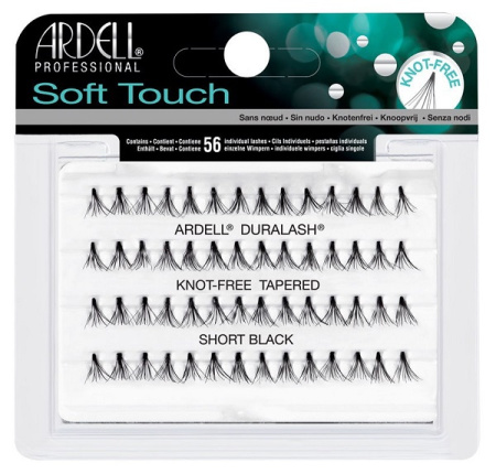 Пучки ресниц ультра-легкие безузелковые Soft Touch, короткие