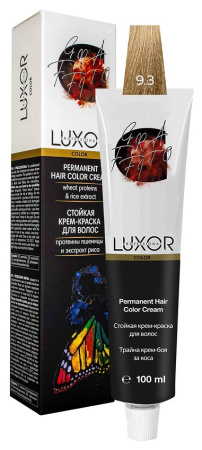 Перманентная крем-краска Luxor Professional Color 9.3 Очень светлый блондин золот., 100 мл