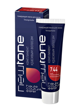 Маска тонирующая для волос Estel Newtone 7/44 русый медный интенсивный, 60 мл