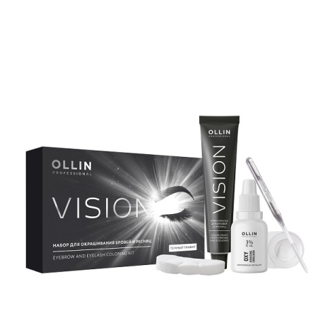 Ollin Набор для окрашивания бровей и ресниц (Графит)Vision