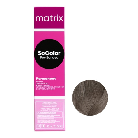 Matrix Краситель SoColor 7AV блондин пепельно-перламутровый, 90 мл акция