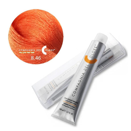 Крем-краска Del Colore 8/46 светло-русый медный красный, 100 мл