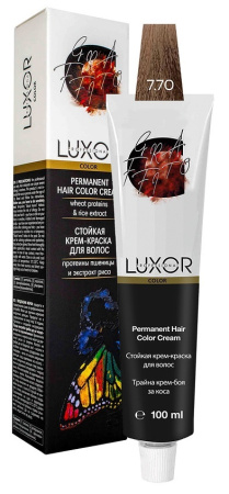 Перманентная крем-краска Luxor Professional Color 7.70 Блондин интенс. шоколадный, 100 мл