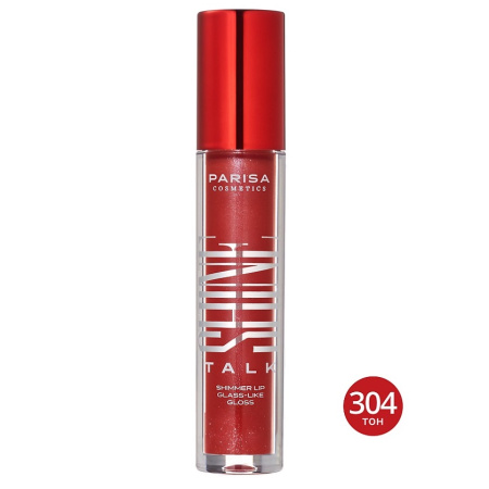 Parisa Сияющий блеск для губ с эффектом "жидкое стекло" PLG-304 304 Spicy Red