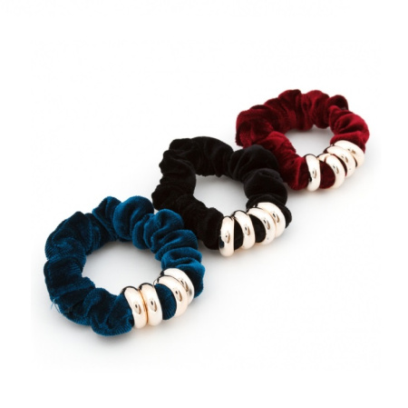 Резинка "Art Lux" бархатная с украшением, в ассортименте