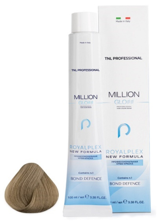 Крем-краска для волос Million Gloss 9.1 Очень светлый блонд пепельный, 100 мл