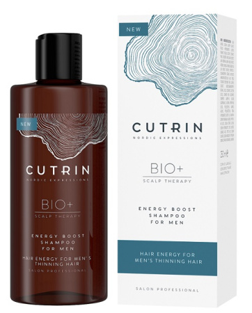 Шампунь-бустер для укрепления волос у мужчин Cutrin Bio+ Energy Boost, 250 мл
