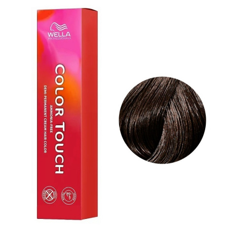 Крем-краска Wella Color Touch 4/0 коричневый, 60 мл