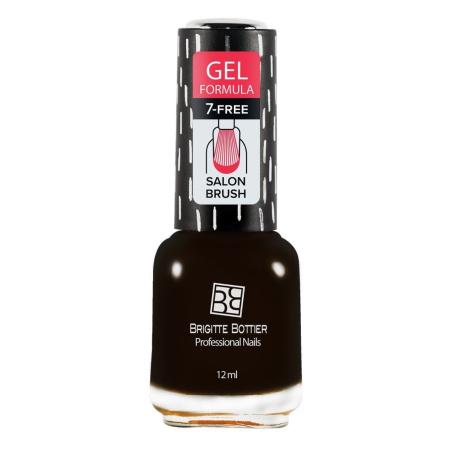 Лак для ногтей Brigitte Bottier Gel Formula, т. 34 горький шоколад, 12 мл