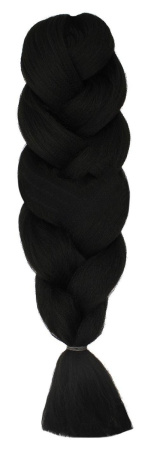 2 Braids 1В канекалон (черный) легкий 1,3 м суперобъем						