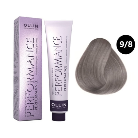 Перманентная крем-краска Ollin Performance 9/8 блондин жемчужный, 60 мл 