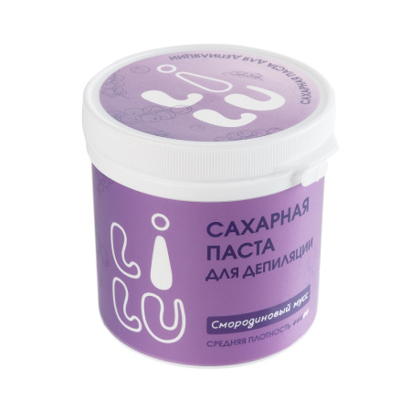 Паста-мусс сахарная LILU 02 чёрная смородина в банке, 300 г
