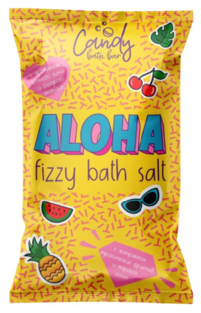 Шипучая соль для ванн Candy bath bar "Aloha", 100 г