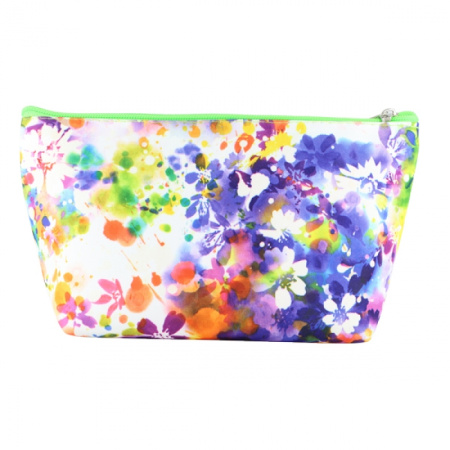 Косметичка "Beauty" Лодочка, "Цветы" 23,5х13.5х8 см