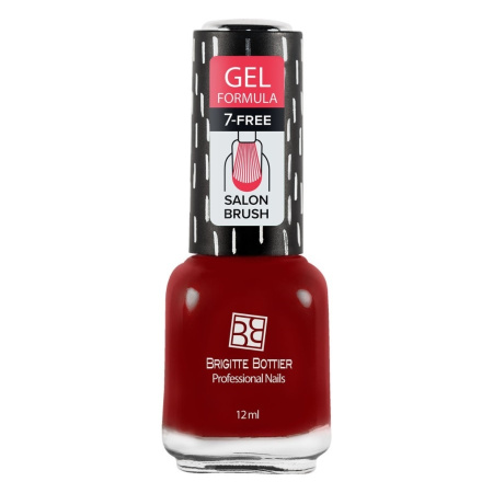 Лак для ногтей Brigitte Bottier Gel Formula, т. 53 темная вишня, 12 мл