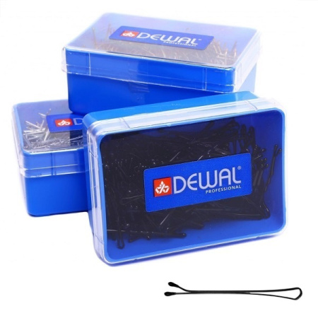 Невидимки прямые 40 мм Dewal, чёрные, 200 г