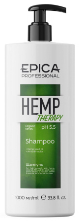 Шампунь для роста волос с маслом семян конопли Hemp Therapy Organic, 1000 мл