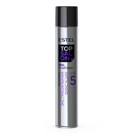 Лак для волос Estel Top Salon Pro.Стайлинг 5 экстрасильная фиксация, 400 мл 
