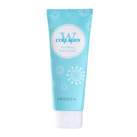 Пенка для умывания Enough W Collagen Pure Shining Foam Cleansing, 100 мл