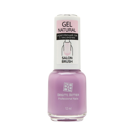 Brigitte Bottier Укрепляющий лак с гексаналем GEL NATURAL тон 06 лаванда, 12 мл
