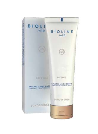 Гель-эмульсия после пребывания на солнце для лица и тела Bioline Sundefense, 150 мл