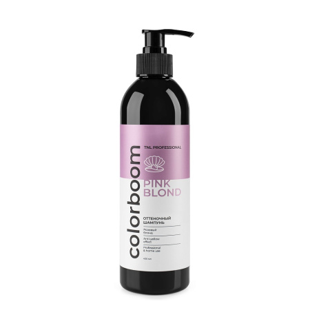 Оттеночный шампунь TNL Color Boom Pink Blond для розового блонда, 400 мл