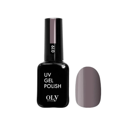 Гель-лак для ногтей Oly Style т. 019 антрацитовый, 10 мл