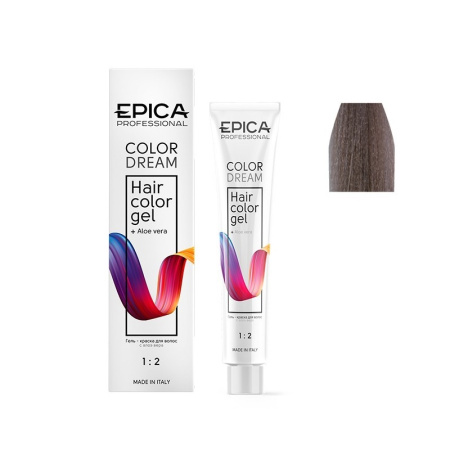 Гель-краска Epica Colordream 8.21 светло-русый перламутрово-пепельный, 100 мл