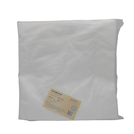 Салфетка 30*30 пачка White line Сетка Комфорт белый №100, 50 г/кв.м