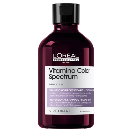 L’Oreal Шампунь нейтрализующий с фиолетовым пигментом Vitamino Color Spectrum, 300 мл