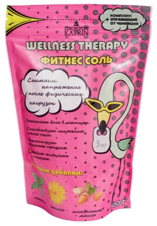 Соль для ванн WT Фитнес соль дой-пак, 500 г