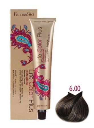 МП Farmavita Краситель Насыщенный светло каштановый 6.00 Life Color Plus, 100 мл