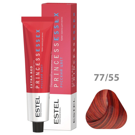 Крем-краска Estel Princess Essex Extra Red 77/55 страстная кармен, 60 мл
