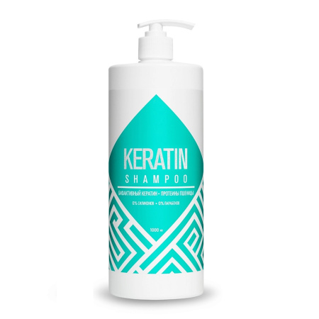 Шампунь для волос Krassa Keratin с кератином, 1000 мл