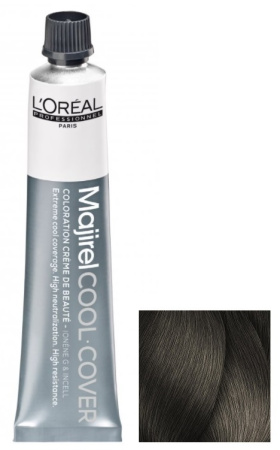Крем-краска Loreal Majirel Cool Cover 7.17 блон. пепельно-металлиз., 50 мл