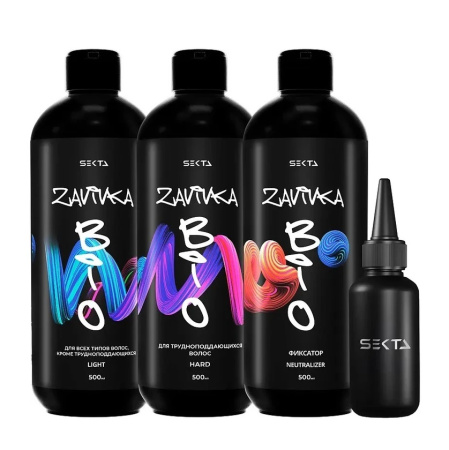 МП Hair Sekta Био-завивка Набор для завивки волос Light Hard 3 х 500 мл 