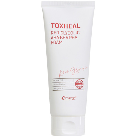 Пенка для умывания Esthetic House Toxheal Red Glycolic Aha, Bha, Pha, 150 мл