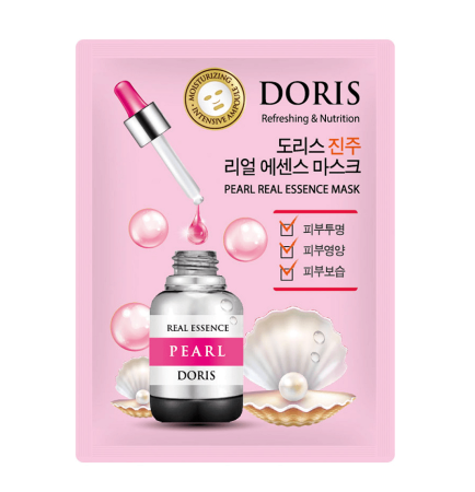 Тканевая маска для лица "Жемчуг" Doris, 25 г