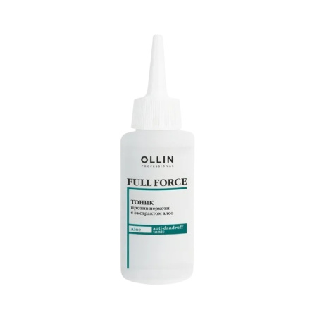 Ollin Full Force Тоник против перхоти с экстрактом алоэ, 80 мл