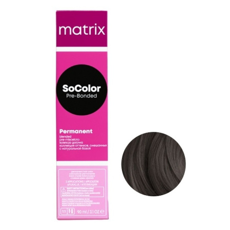МП Matrix SoColor Краситель 4MA шатен мокка пепельный, 90 мл Реновация 